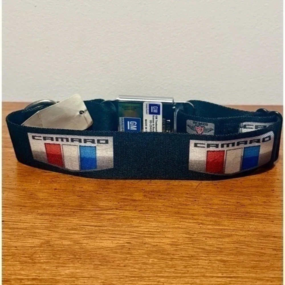 Dog Bundle Unique Collar Camaro Seatbelt Buckle + Lamb Chop Squeaky Toy Lambchop